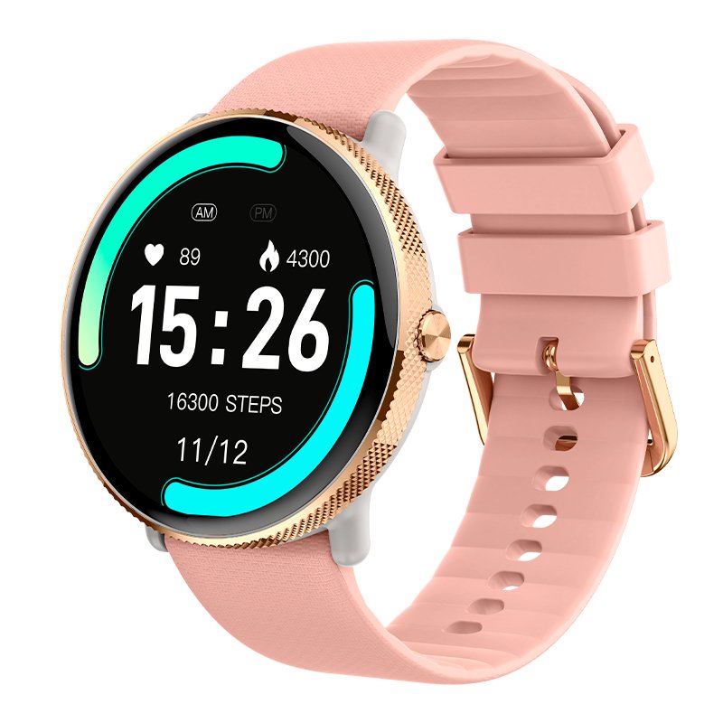 Smartwatch COOL Forever Silicone Rosa (AMOLED, Chamadas, Esporte, Saúde)