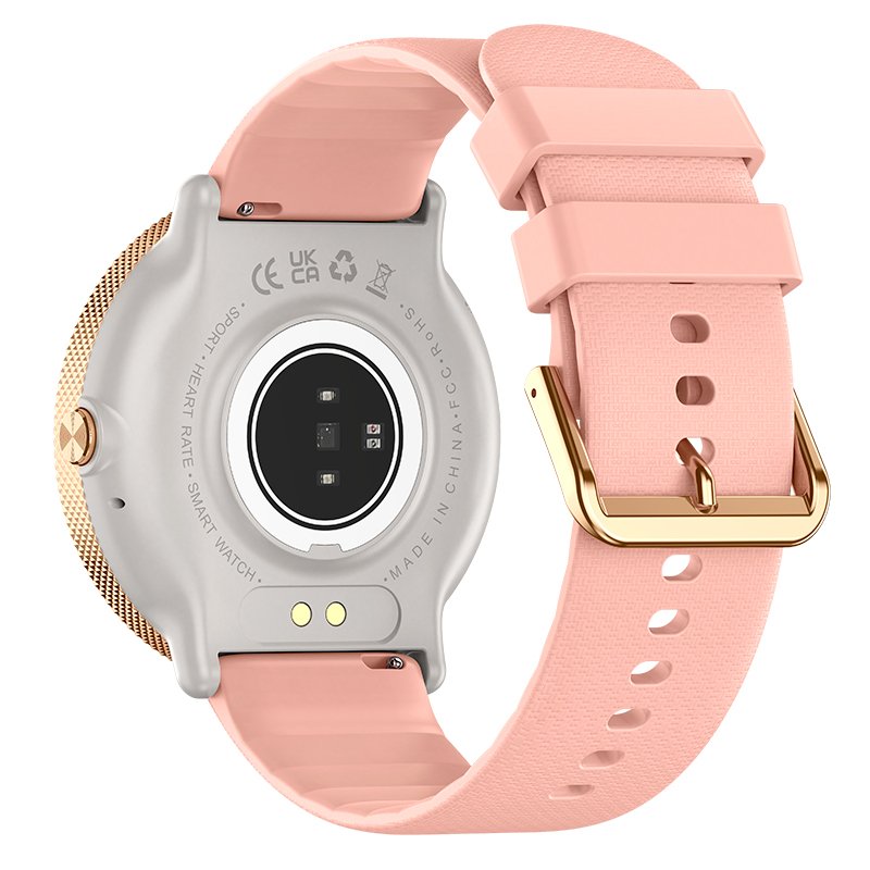 Smartwatch COOL Forever Silicone Rosa (AMOLED, Chamadas, Esporte, Saúde)