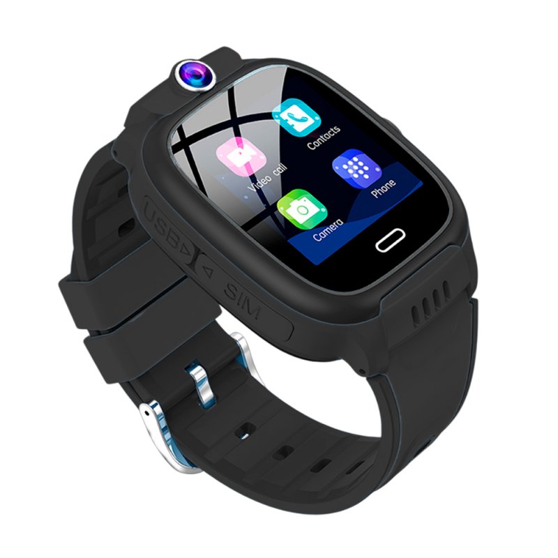 Smartwatch COOL Kids 4G GPS Silicone Preto (Localização, Chamadas de Vídeo, SIM)