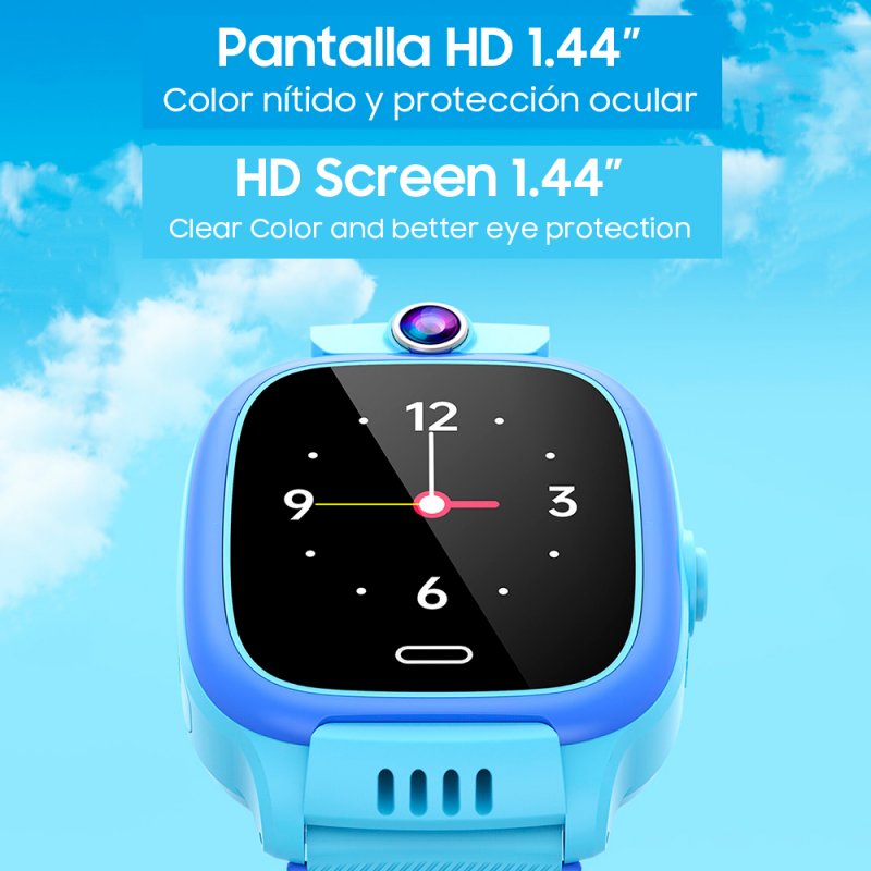 Smartwatch COOL Kids 4G GPS Silicone Preto (Localização, Chamadas de Vídeo, SIM)