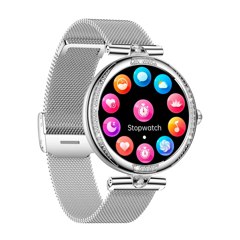 Smartwatch COOL Mónaco + 2 Correias (AMOLED, Chamadas, Esporte, Saúde) Cinza