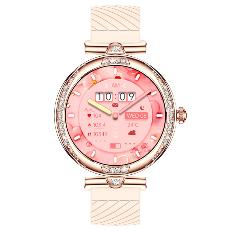 Smartwatch COOL Mónaco + 2 Correias (AMOLED, Chamadas, Esporte, Saúde) Rosa Gold