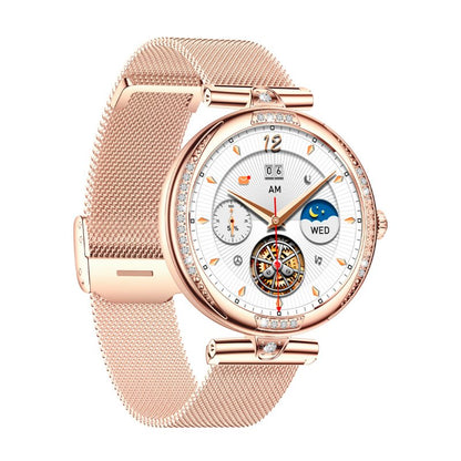 Smartwatch COOL Mónaco + 2 Correias (AMOLED, Chamadas, Esporte, Saúde) Rosa Gold