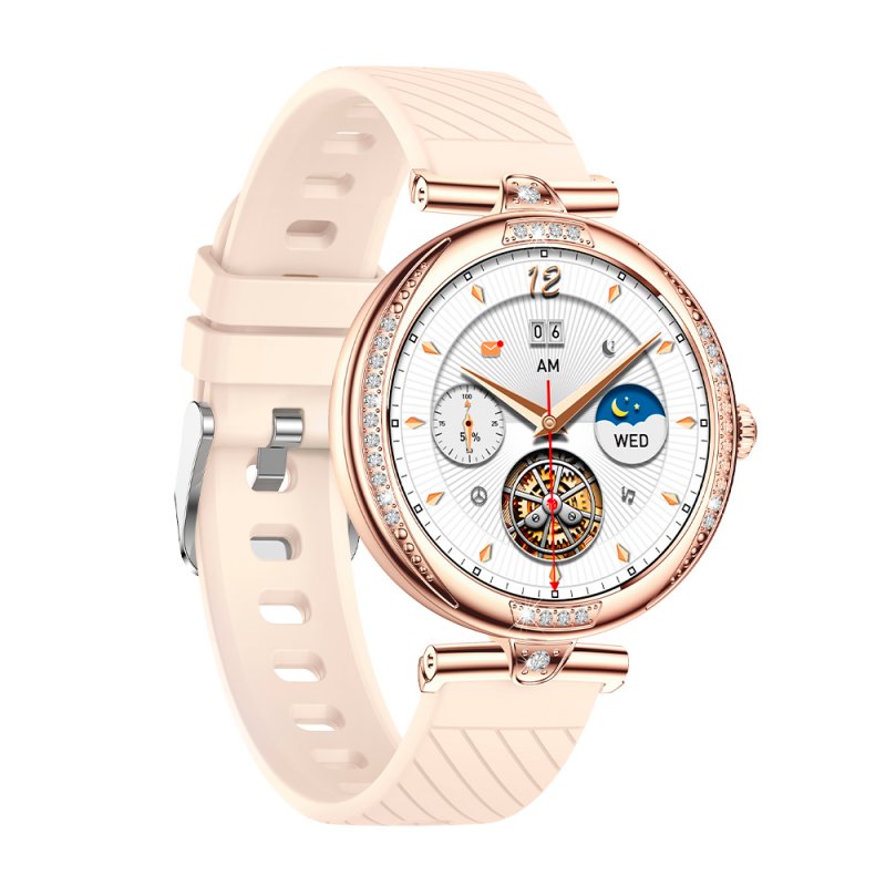 Smartwatch COOL Mónaco + 2 Correias (AMOLED, Chamadas, Esporte, Saúde) Rosa Gold