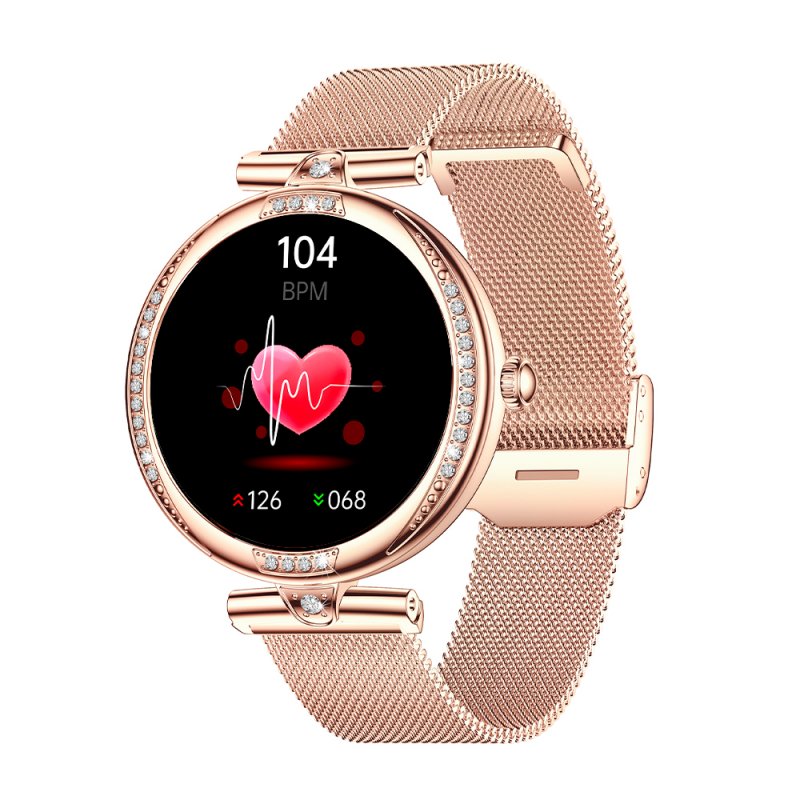 Smartwatch COOL Mónaco + 2 Correias (AMOLED, Chamadas, Esporte, Saúde) Rosa Gold