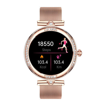 Smartwatch COOL Mónaco + 2 Correias (AMOLED, Chamadas, Esporte, Saúde) Rosa Gold