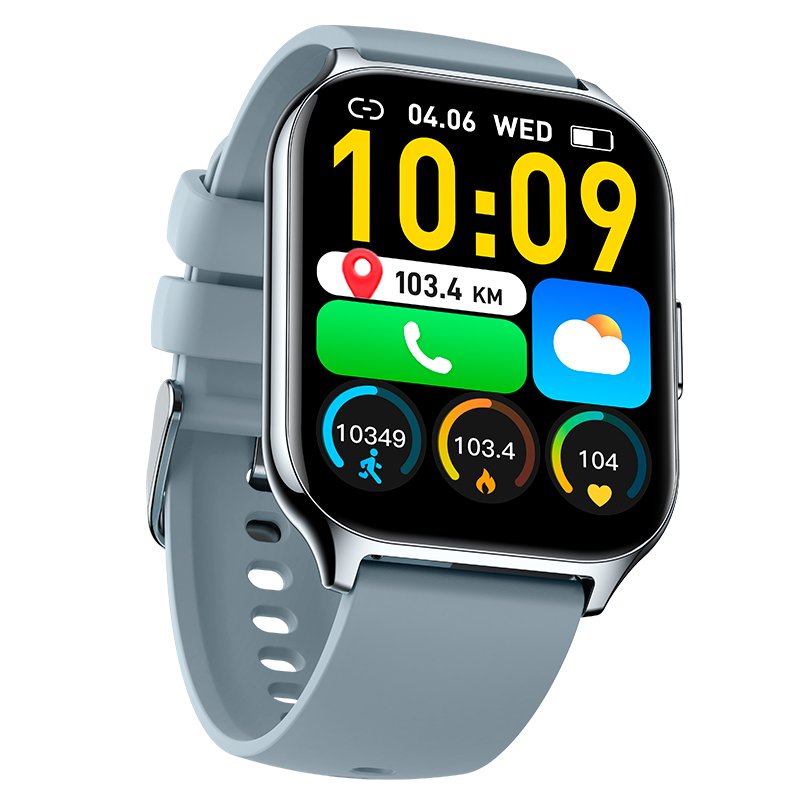 Smartwatch COOL Nova Silicone Cinza (Chamadas, Esporte, Saúde)