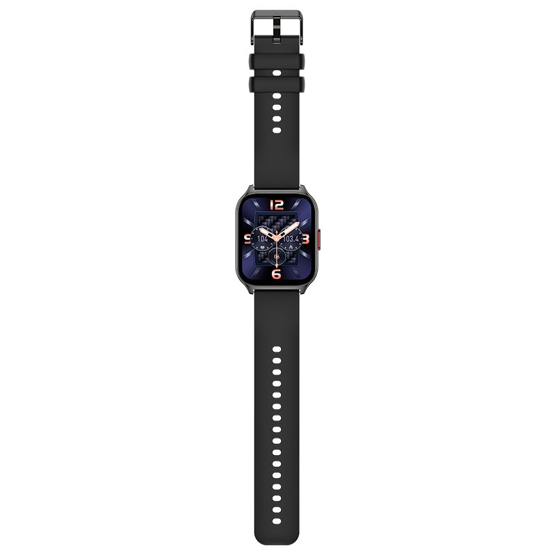 Smartwatch COOL Nova Silicone Preto (Chamadas, Esporte, Saúde)