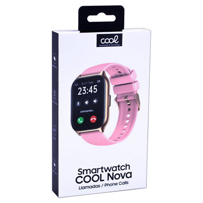Smartwatch COOL Nova Silicone Rosa (Chamadas, Esporte, Saúde)