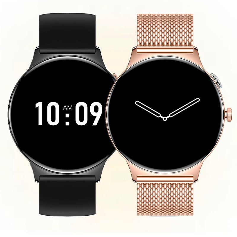 Smartwatch COOL Ultrathin + 2 Correias (AMOLED, Chamadas, Esporte, Saúde) Preto