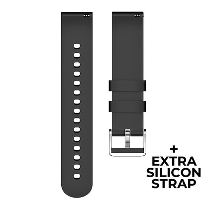 Smartwatch COOL Ultrathin + 2 Correias (AMOLED, Chamadas, Esporte, Saúde) Preto