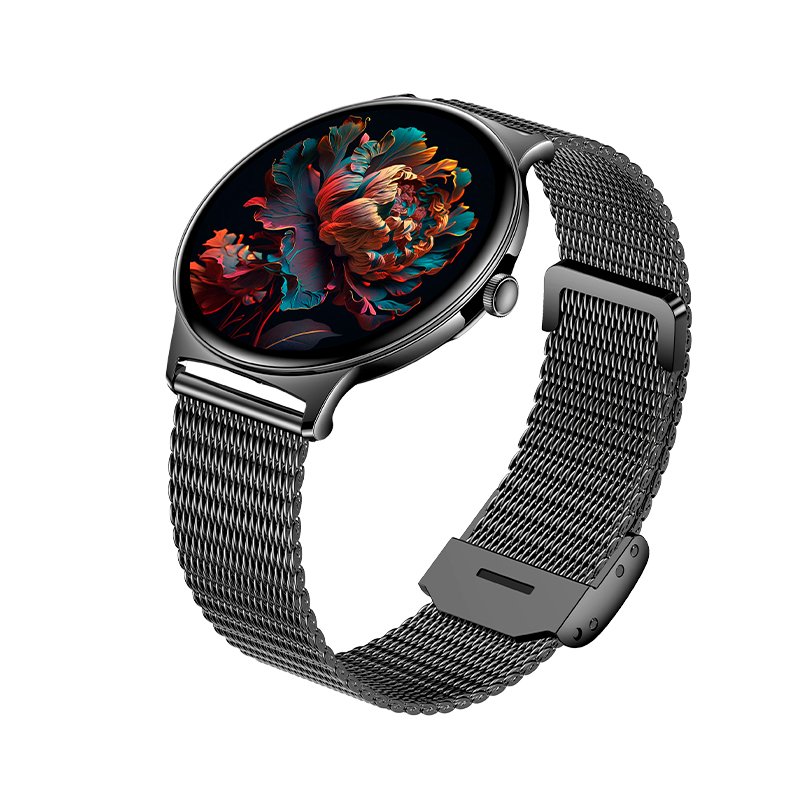 Smartwatch COOL Ultrathin + 2 Correias (AMOLED, Chamadas, Esporte, Saúde) Preto