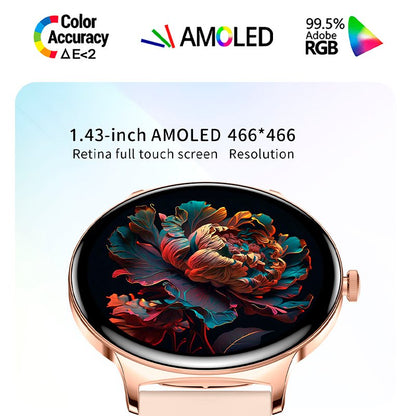 Smartwatch COOL Ultrathin + 2 Correias (AMOLED, Chamadas, Esporte, Saúde) Preto
