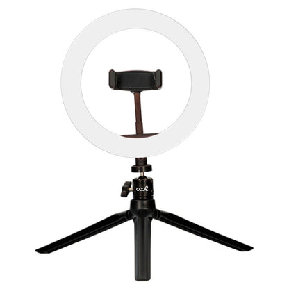 Suporte de mesa (50 cm) Anel de luz LED COOL + controle remoto Bluetooth
