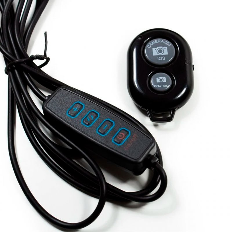 Suporte para tripé (180 cm) Anel de luz LED COOL + controle remoto Bluetooth