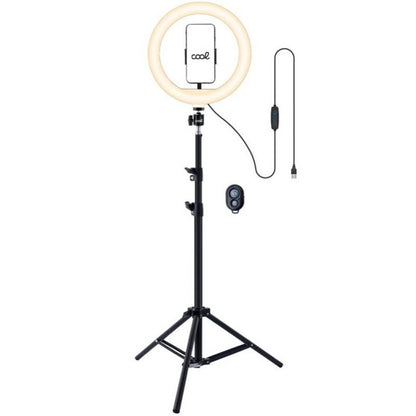 Suporte para tripé (180 cm) Anel de luz LED COOL + controle remoto Bluetooth