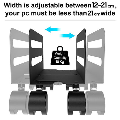 Suporte Universal para Computador em Torre de CPU de metal COOL (12 cm - 21 cm)