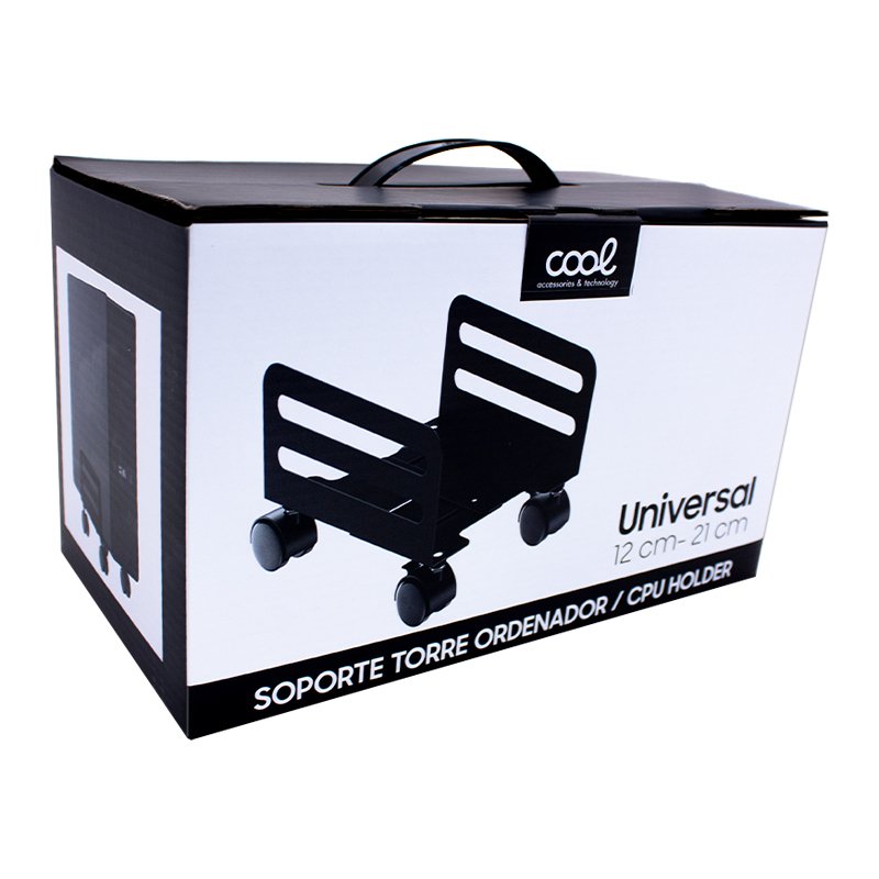 Suporte Universal para Computador em Torre de CPU de metal COOL (12 cm - 21 cm)
