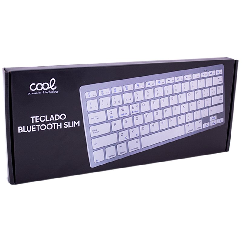Teclado para PC Espanhol Bluetooth Slim COOL Branco