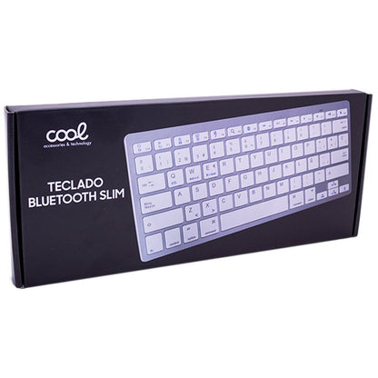 Teclado para PC Espanhol Bluetooth Slim COOL Branco