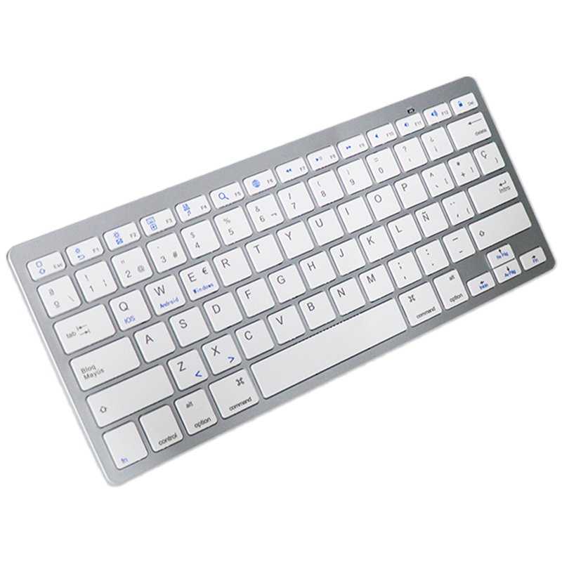 Teclado para PC Espanhol Bluetooth Slim COOL Branco