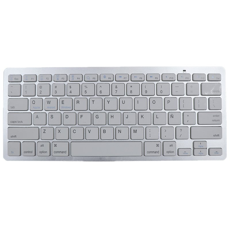 Teclado para PC Espanhol Bluetooth Slim COOL Branco