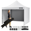 Tenda de gazebo para áreas externas VEVOR Pop Up Canopy Tent 304,8 x 304,8 cm com paredes laterais e bolsa branca