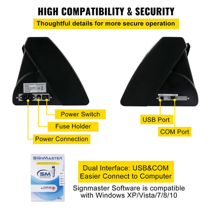 Plotter de Corte de Vinil VEVOR 720mm | Olho Óptico p/ Contorno