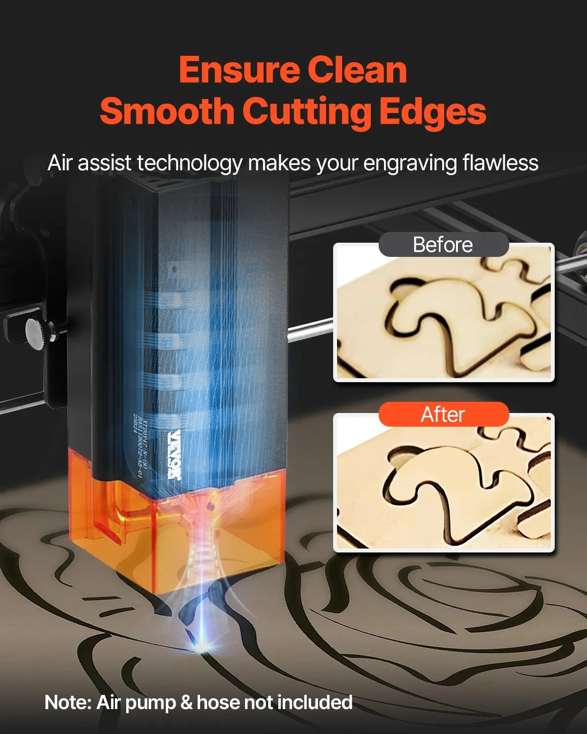 VEVOR aser Engraving Cutter Machine, 35x40 cm Working Area