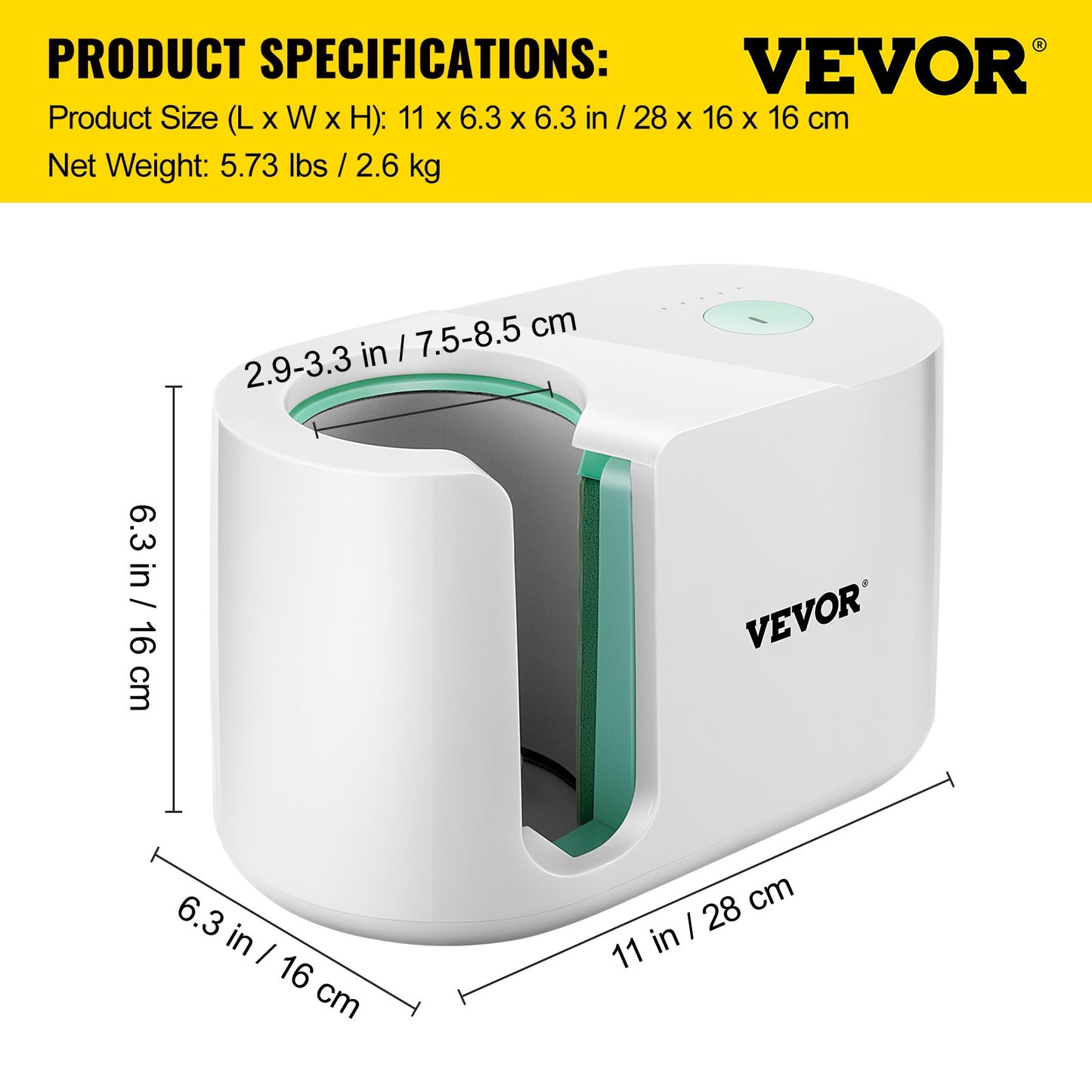 Prensa térmica VEVOR para canecas de 11-15 onças
