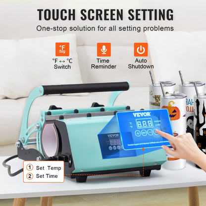 Máquina de Sublimação VEVOR com 8 Copos 20oz