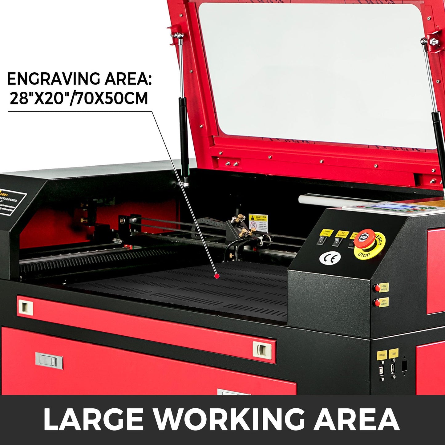 Gravadora Laser VEVOR 60W - Área 500x700mm