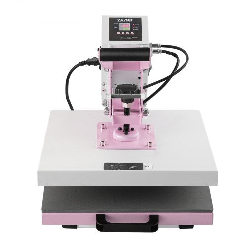 Prensa Térmica VEVOR 380x380 mm Rosa - Fácil e Eficiente