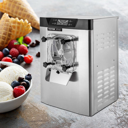 Máquina Comercial de Gelado Duro 16-20L/h Aço Inox