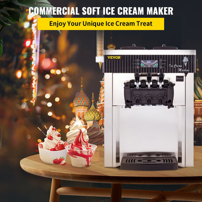 Máquina de Gelado Soft VEVOR 2200W para Comércio