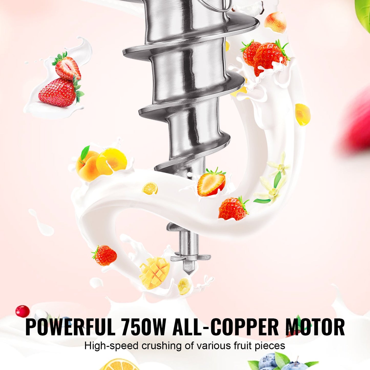 Misturadora de Gelados VEVOR 750W Alta Velocidade