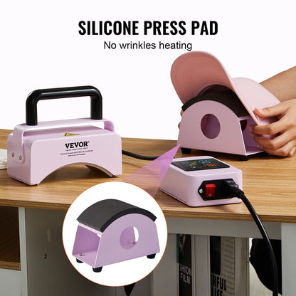 Prensa de Chapéus VEVOR Mini com Painel Digital