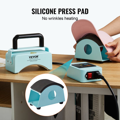 Prensa de Bonés VEVOR Mini com Painel Digital