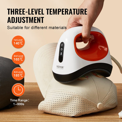 Prensa de Chapéus VEVOR Mini com 3 Níveis de Calor