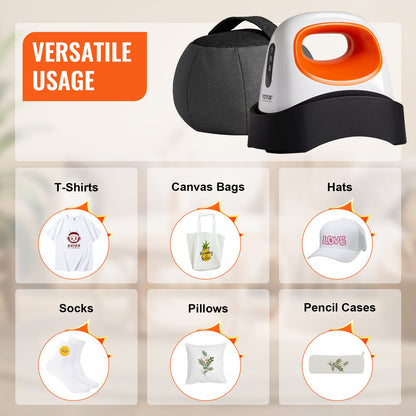 Prensa de Chapéus VEVOR Mini com 3 Níveis de Calor