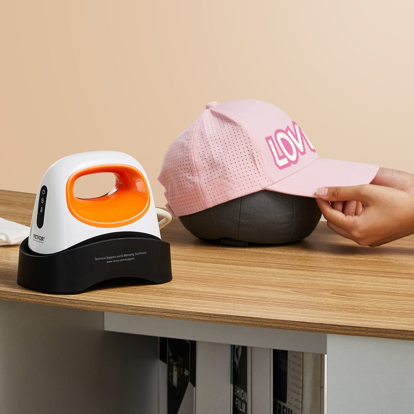 Prensa de Chapéus VEVOR Mini com 3 Níveis de Calor