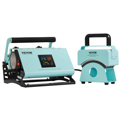 VEVOR Máquina 2 em 1 para Sublimação em Chapéus e Copos