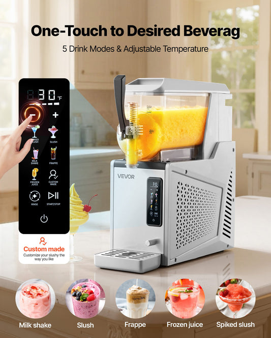 Máquina Slushy VEVOR 3L - Bebidas Geladas em Casa