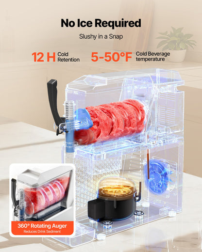 Máquina Slushy VEVOR 3L - Bebidas Geladas em Casa