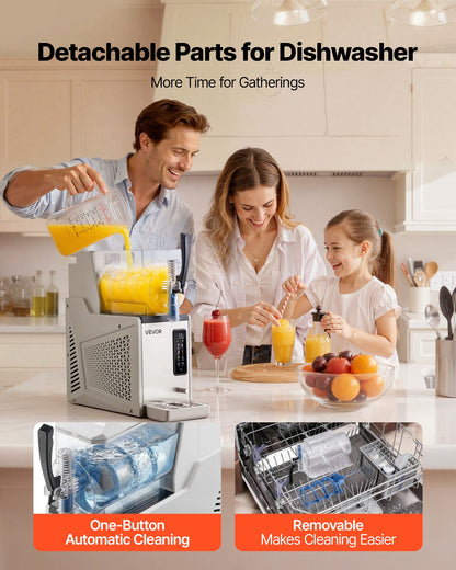 Máquina Slushy VEVOR 3L - Bebidas Geladas em Casa