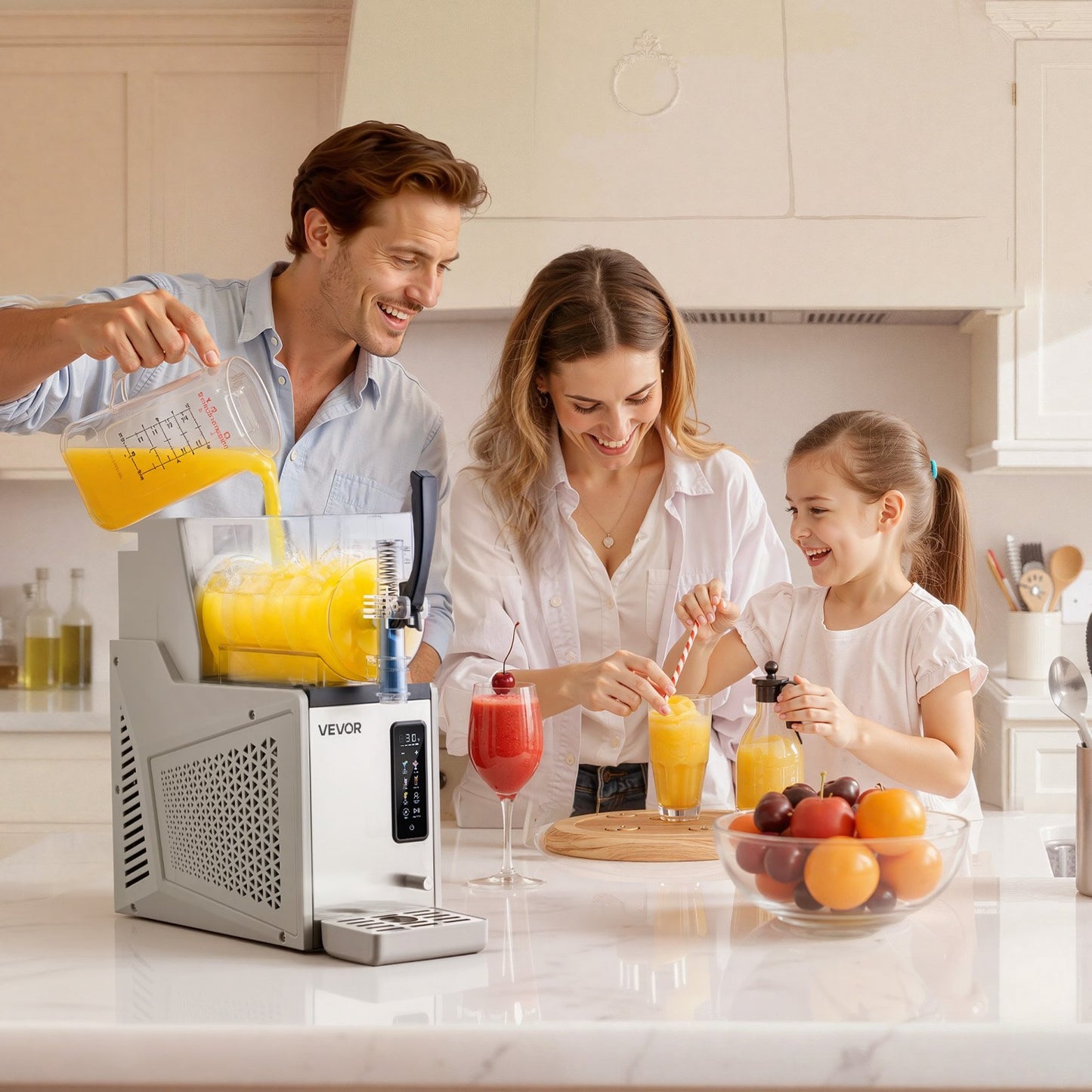 Máquina Slushy VEVOR 3L - Bebidas Geladas em Casa
