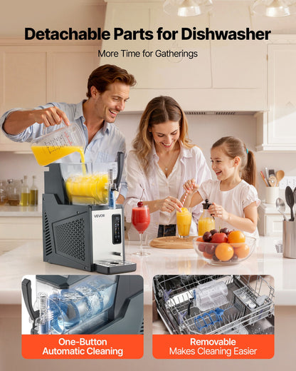Máquina Slushy VEVOR 4L para Bebidas Geladas em Casa
