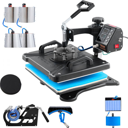 Prensa Térmica 10 em 1 380x300mm com Rotação 360°