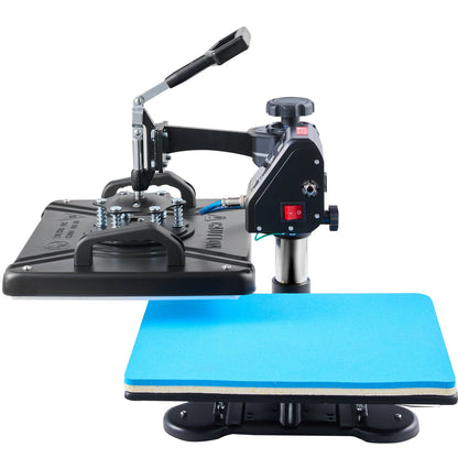 Prensa Térmica 10 em 1 VEVOR 1000W com Rotação 360°