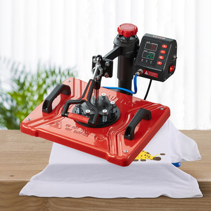 Prensa Térmica 10 em 1 VEVOR 1000W com Rotação 360°